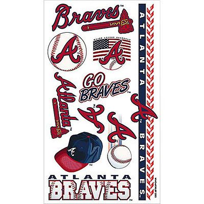 Atlanta Braves Face Face Decals, 10ct